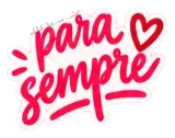 Sticker: para sempre