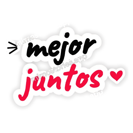 Sticker: mejor juntos