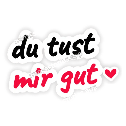 Sticker: du tust mir gut