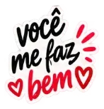 Sticker: você me faz bem