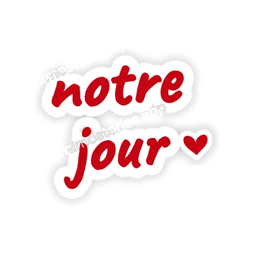 Sticker: notre jour