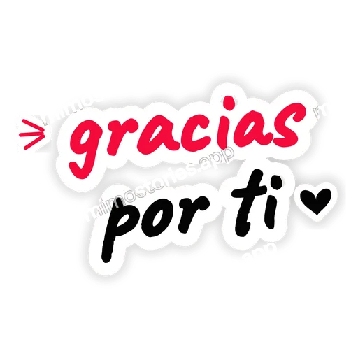 Sticker: gracias por ti