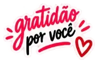 Sticker: gratidão por você