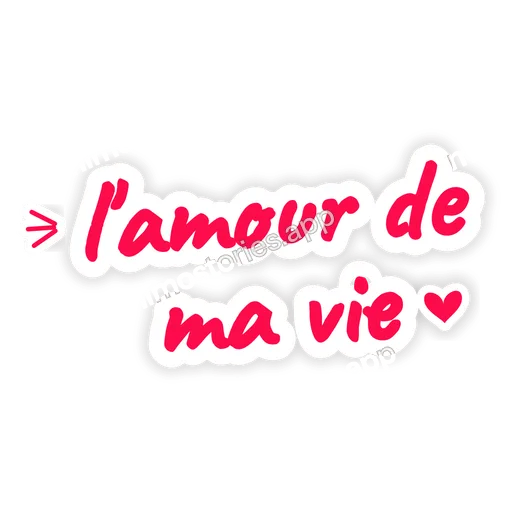 Sticker: l'amour de ma vie