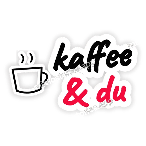 Sticker: kaffee & du