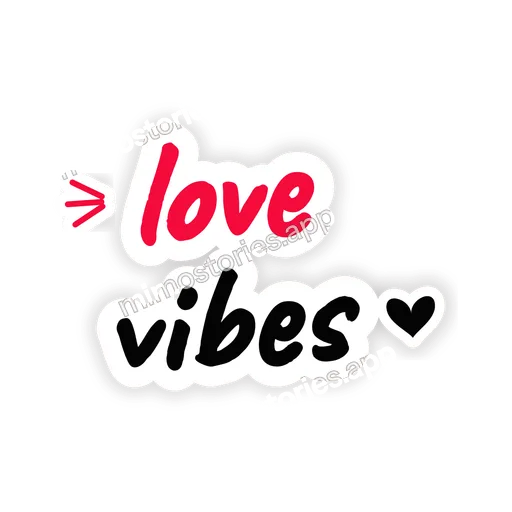 Sticker: love vibes