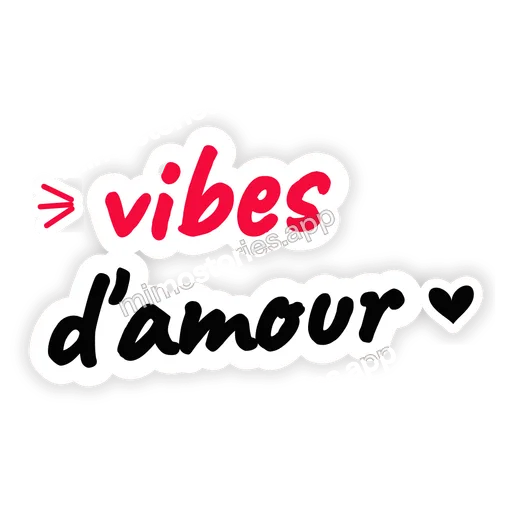 Sticker: vibes d'amour