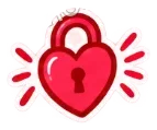 Sticker: Liebesschloss