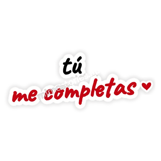 Sticker: tú me completas