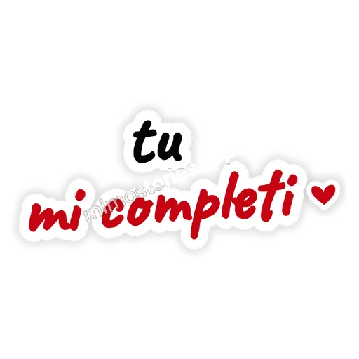 Sticker: tu mi completi