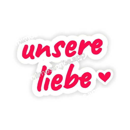 Sticker: unsere liebe