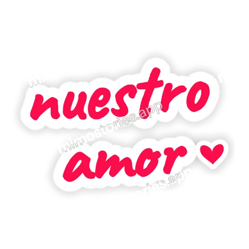 Sticker: nuestro amor