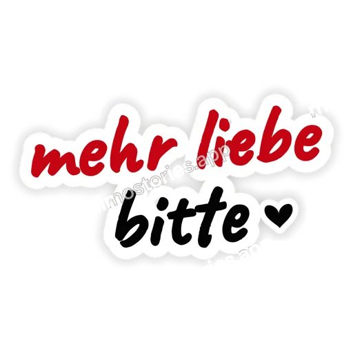 Sticker: mehr liebe bitte