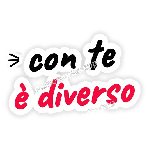 Sticker: con te è diverso