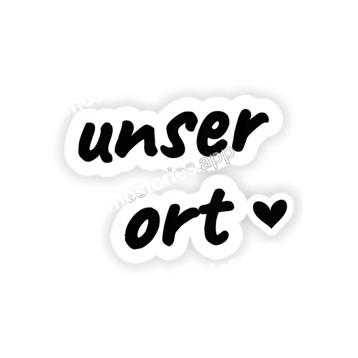 Sticker: unser ort