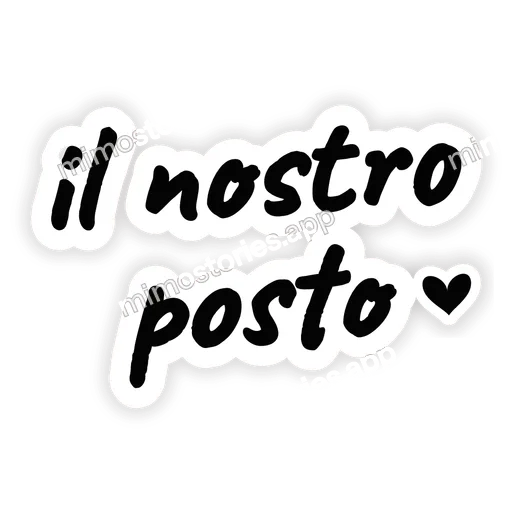 Sticker: il nostro posto