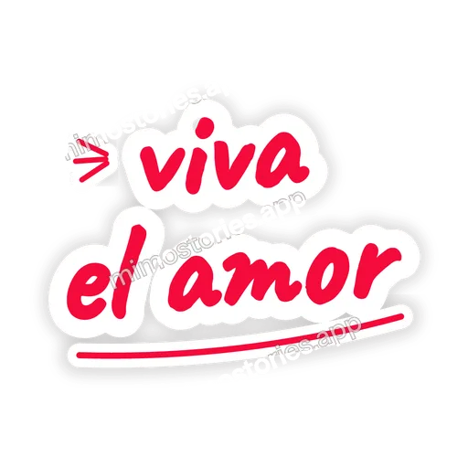 Sticker: viva el amor
