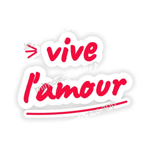 Sticker: vive l'amour