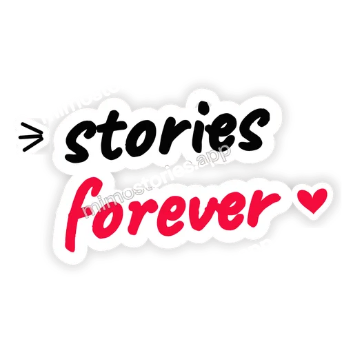 Sticker: stories forever