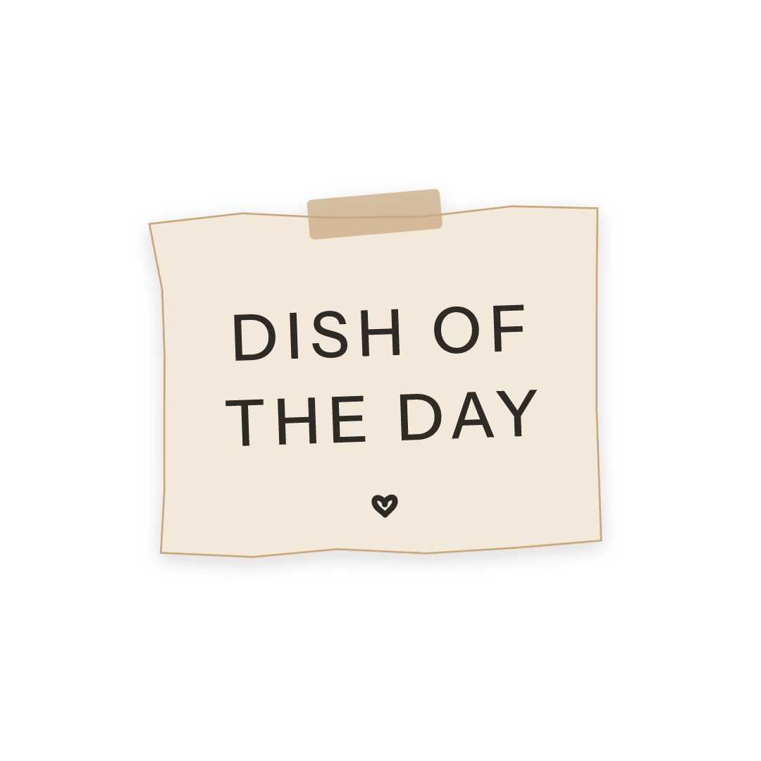 Sticker: dish of the day