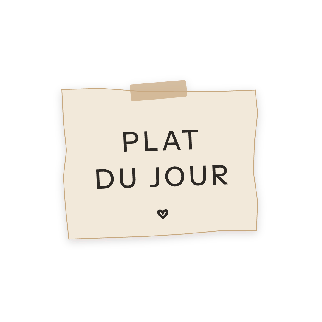 Sticker: plat du jour