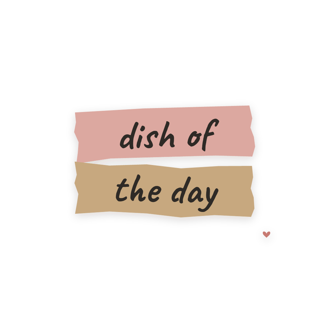 Sticker: dish of the day