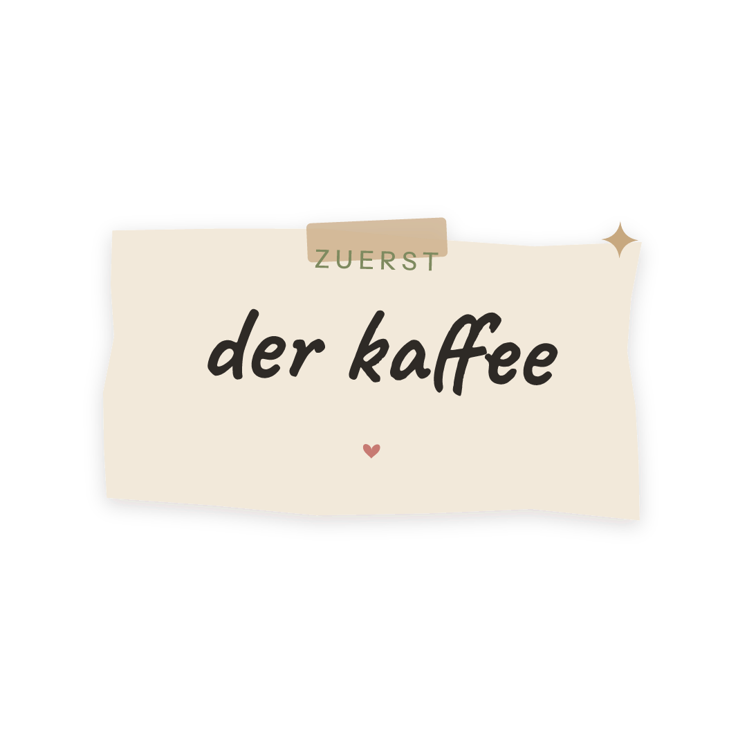 Sticker: zuerst der kaffee