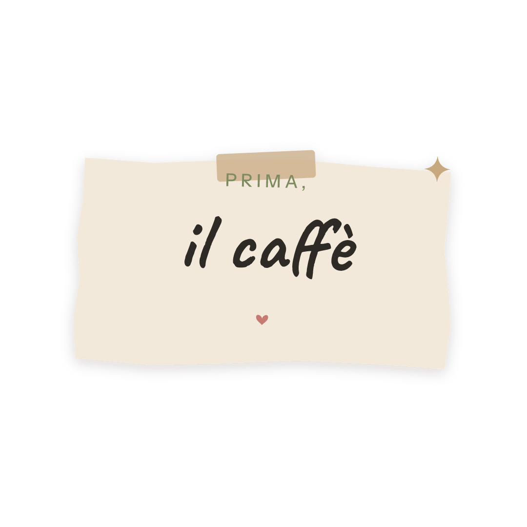 Sticker: prima, il caffè