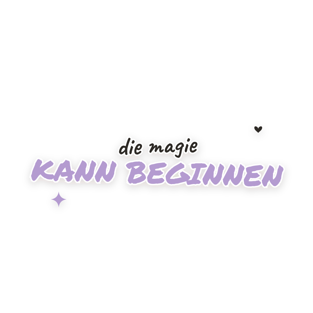 Sticker: die magie kann beginnen