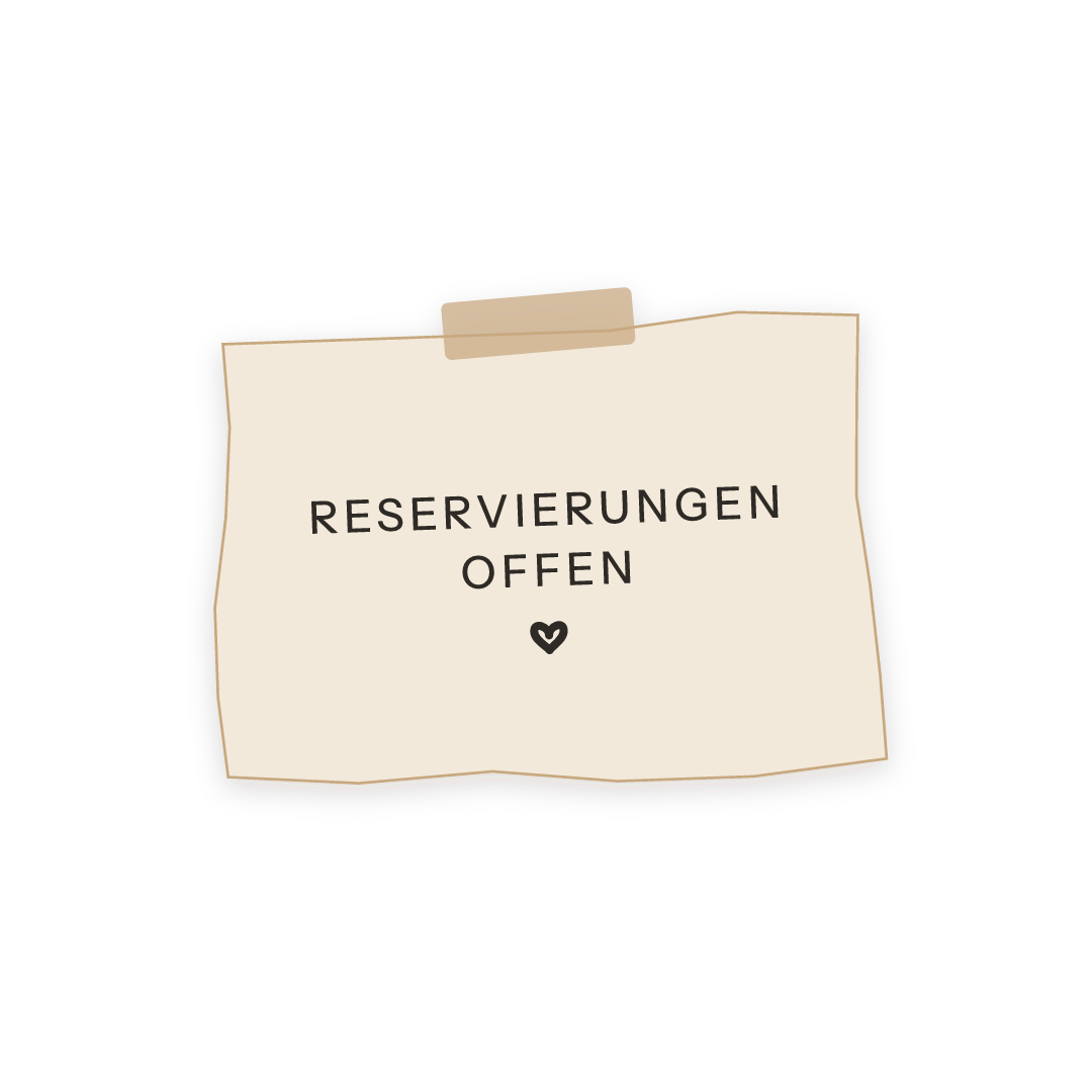 Sticker: reservierungen offen