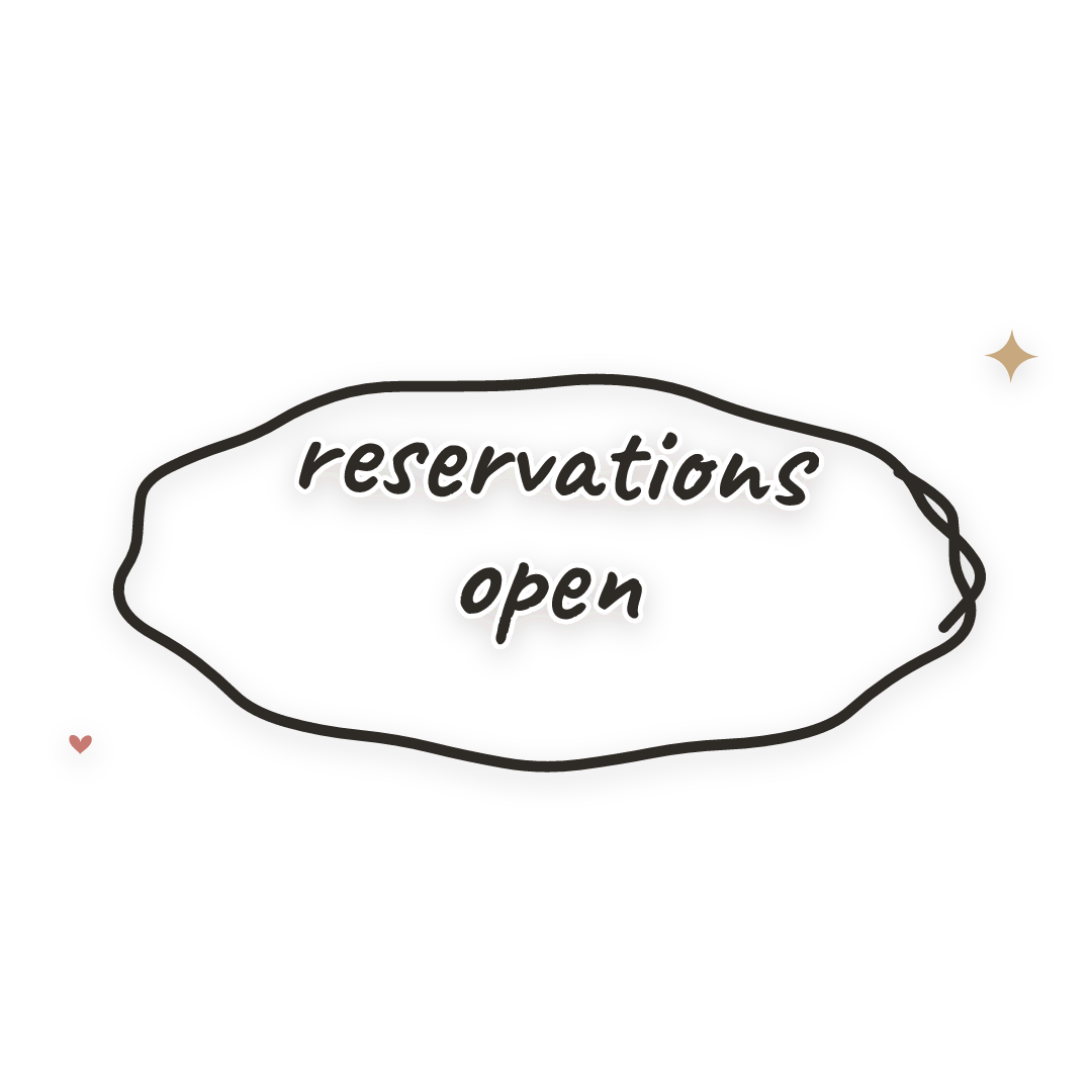 Sticker: reservations open
