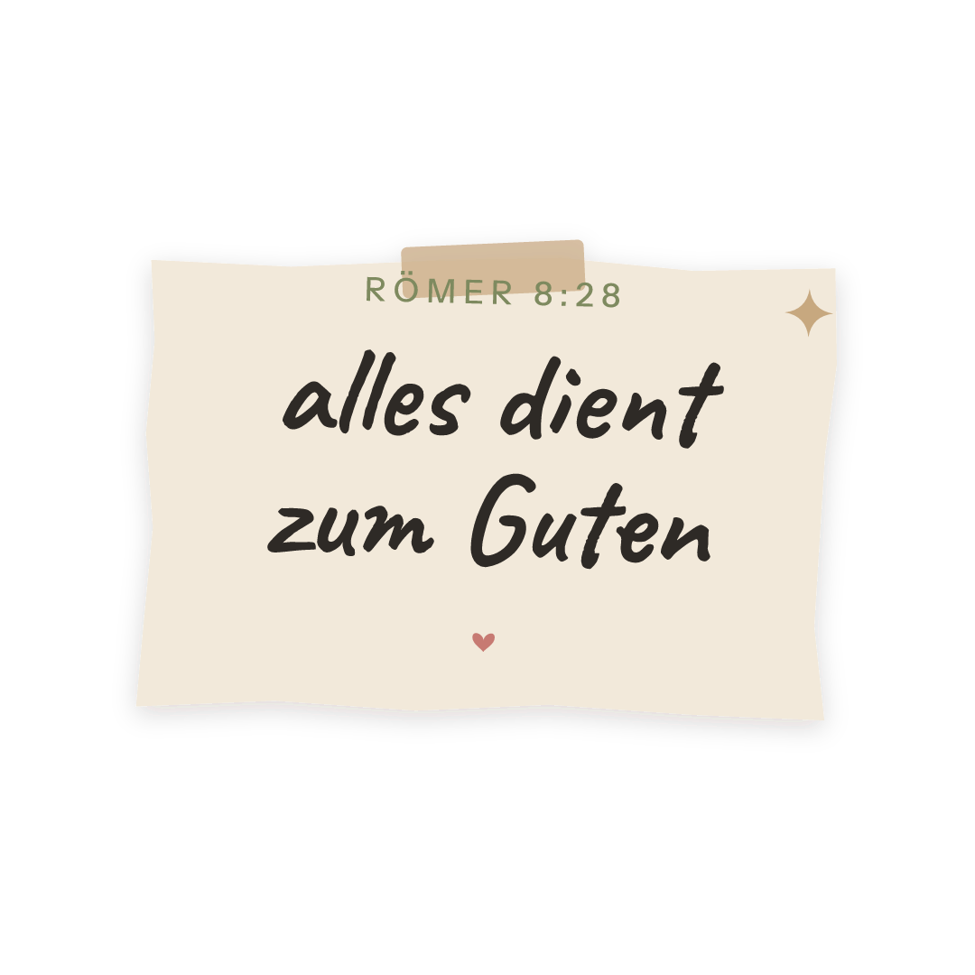Sticker: Römer 8:28 alles dient zum Guten