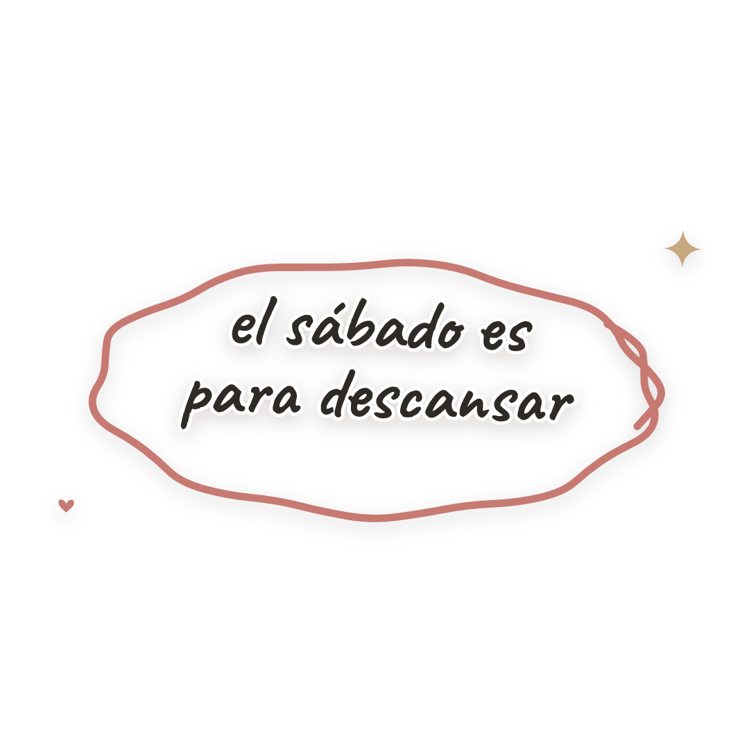 Sticker: el sábado es para descansar