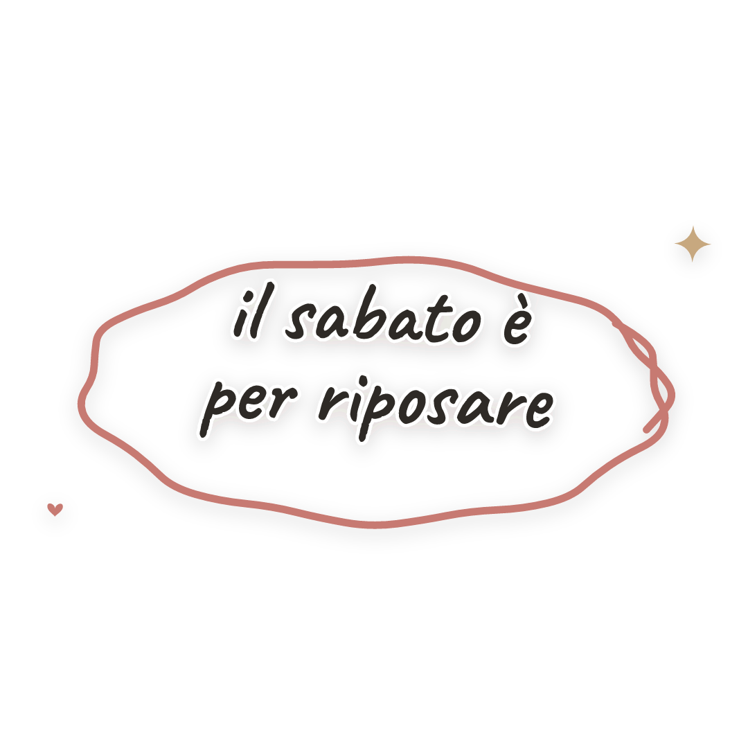 Sticker: il sabato è per riposare