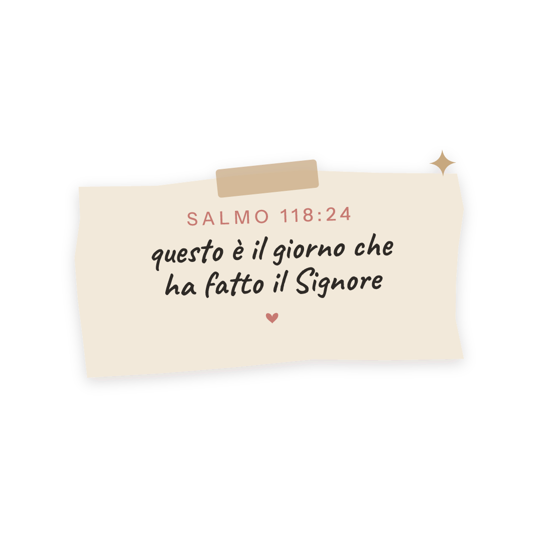 Sticker: Salmo 118:24 questo è il giorno che ha fatto il Signore