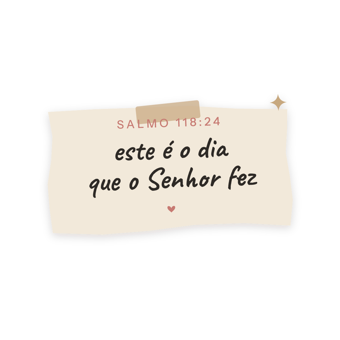 Sticker: Salmo 118:24 este é o dia que o Senhor fez