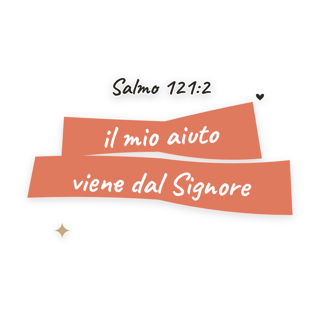Sticker: Salmo 121:2 il mio aiuto viene dal Signore