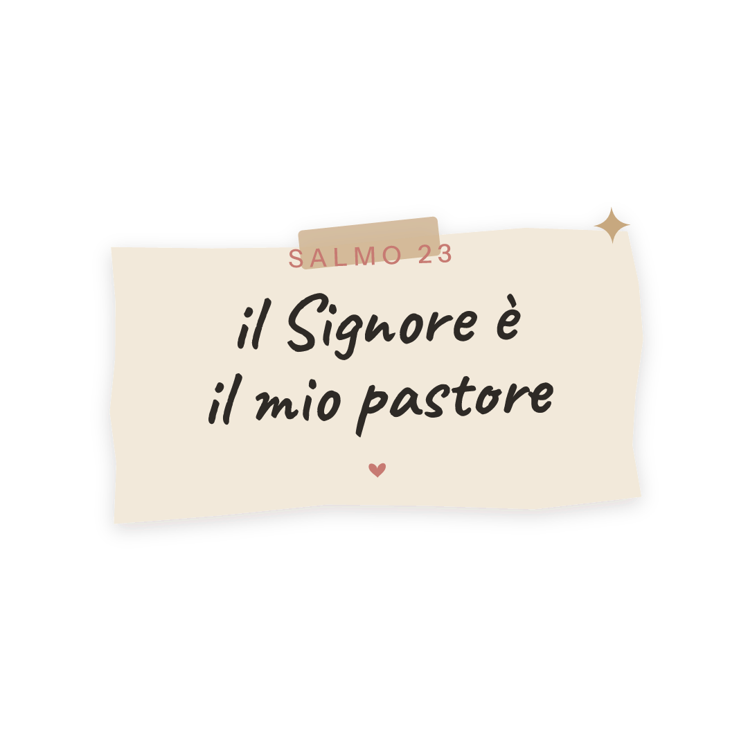 Sticker: Salmo 23 il Signore è il mio pastore