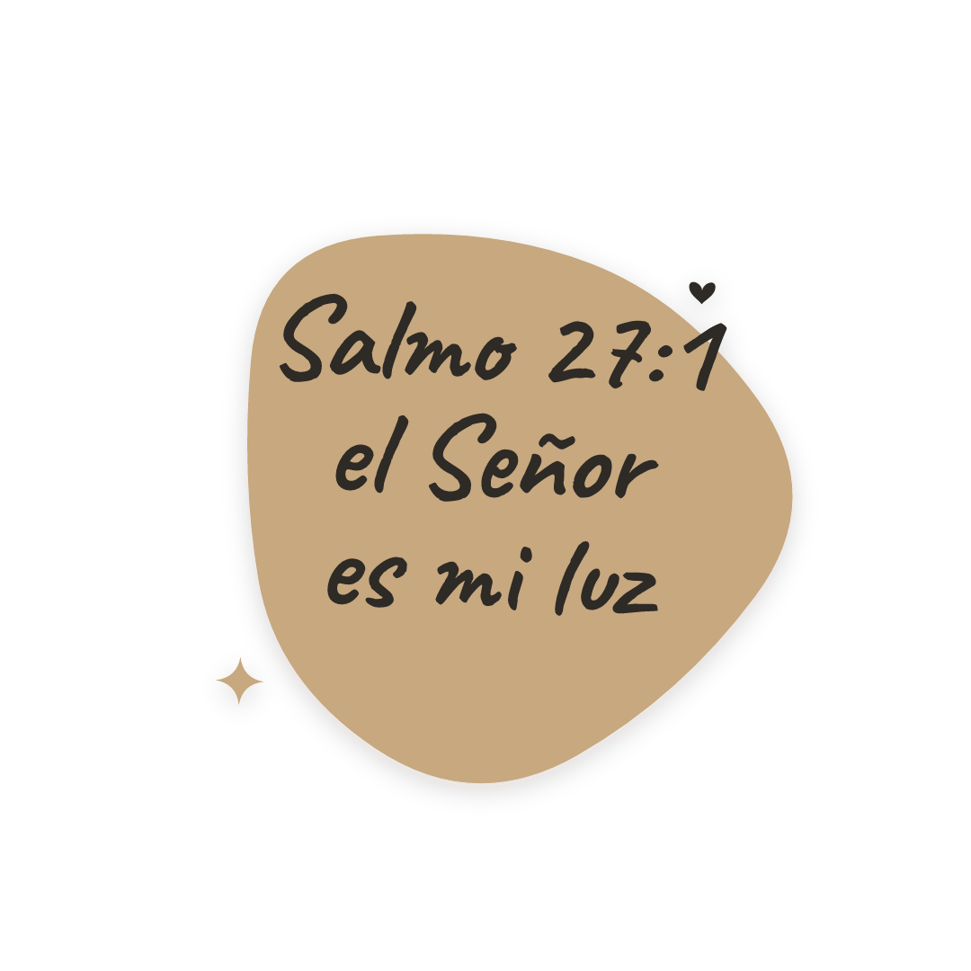 Sticker: Salmo 27:1 el Señor es mi luz