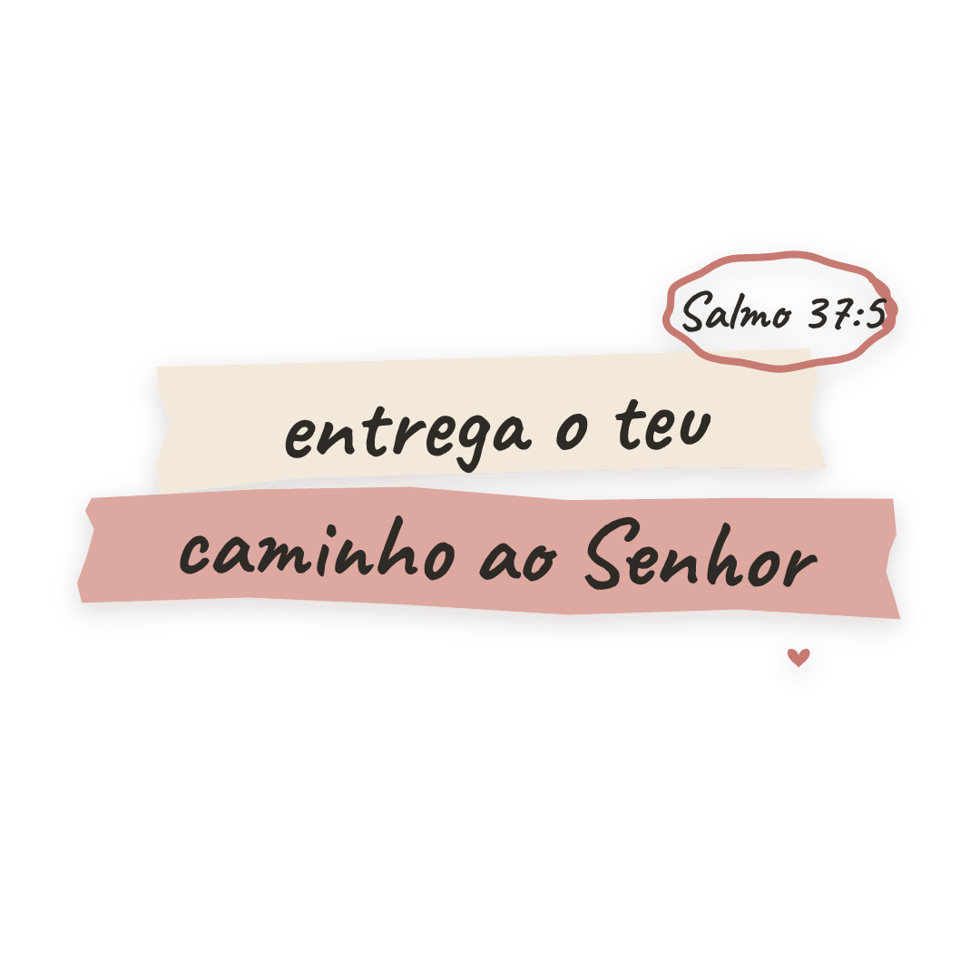 Sticker: Salmo 37:5 entrega o teu caminho ao Senhor