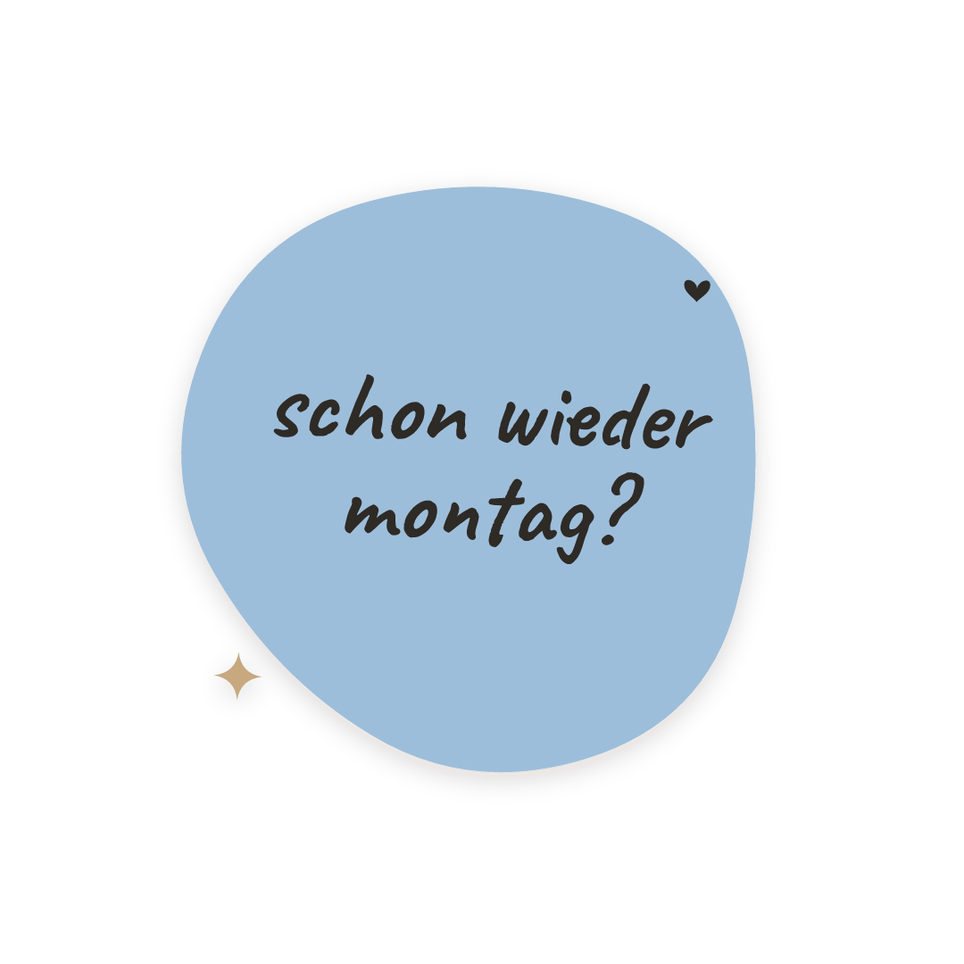 Sticker: schon wieder montag?