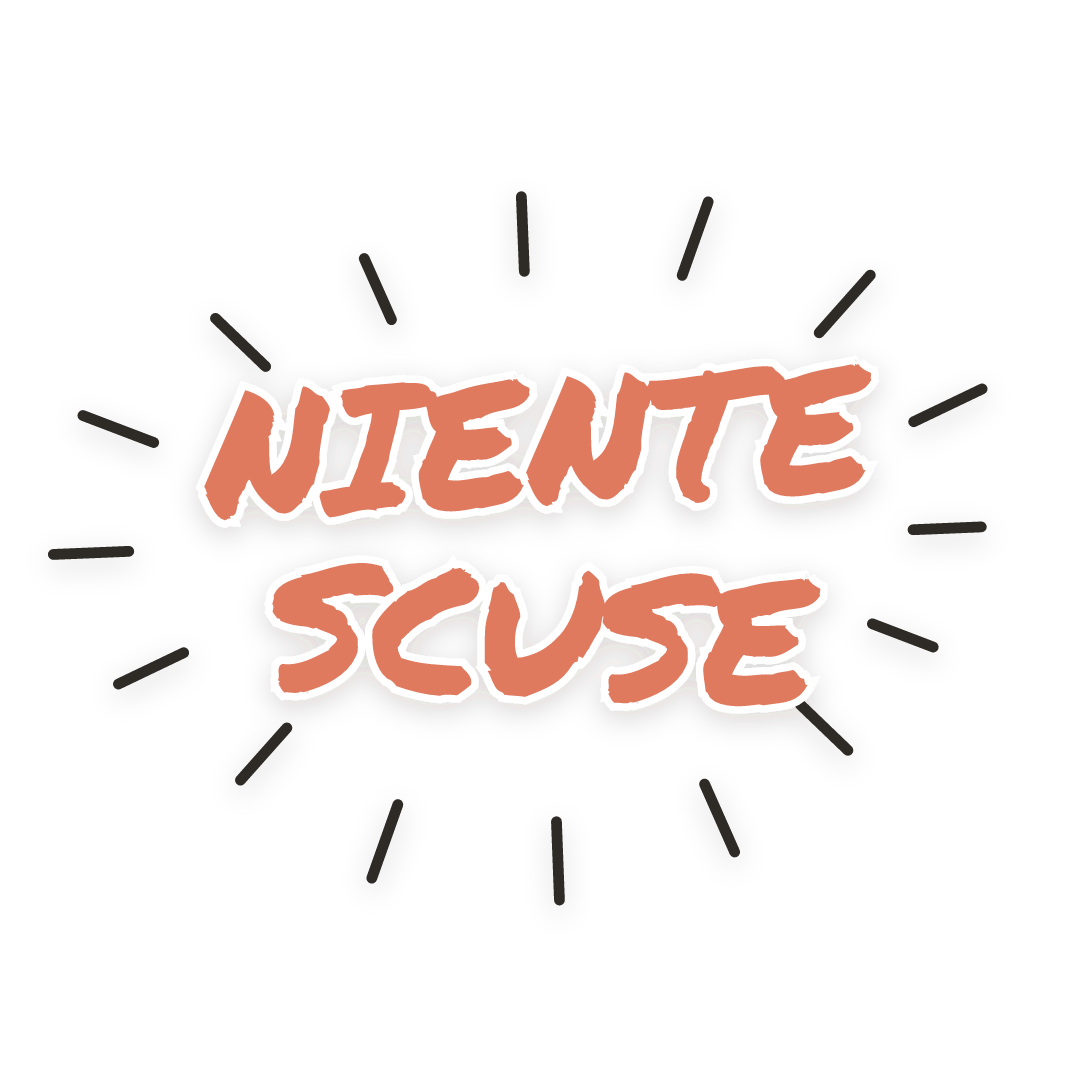 Sticker: niente scuse