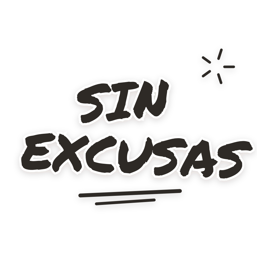 Sticker: sin excusas