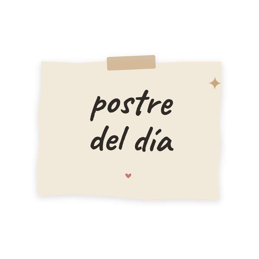 Sticker: postre del día