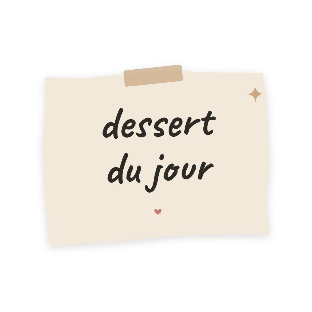 Sticker: dessert du jour