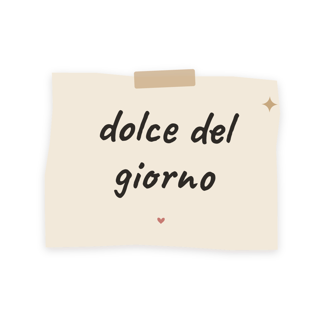Sticker: dolce del giorno