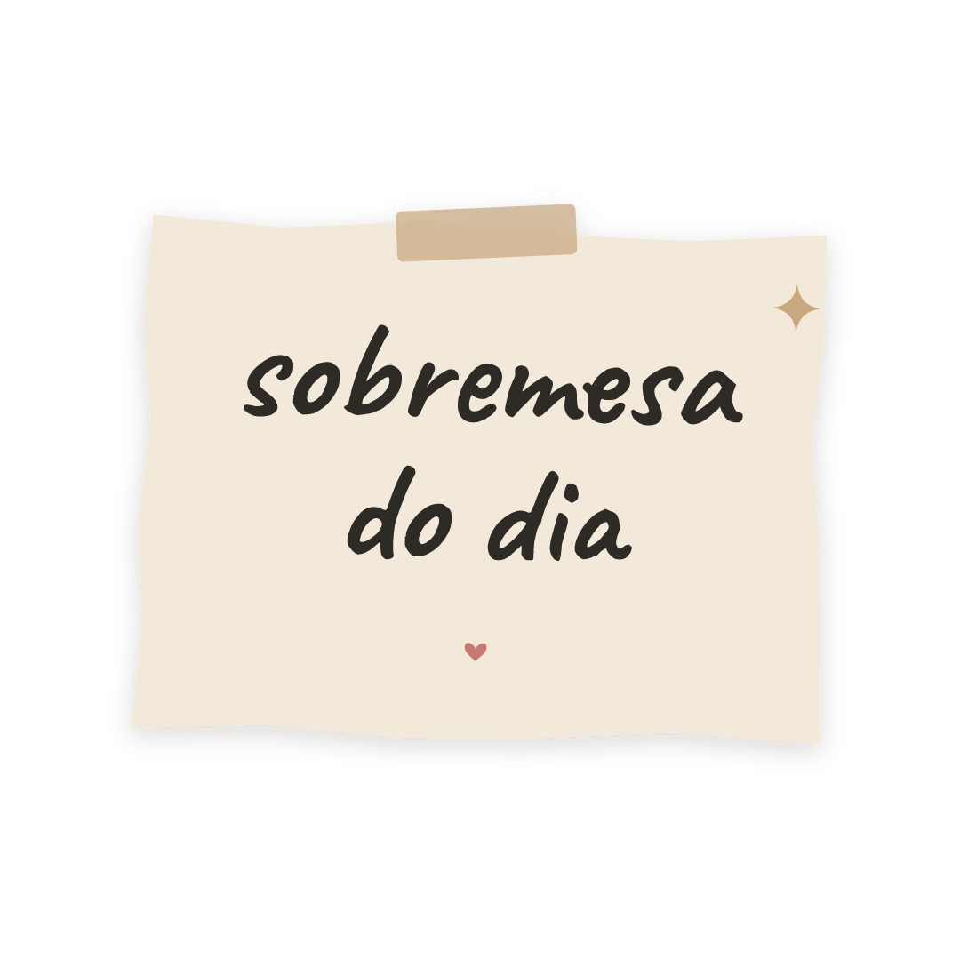 Sticker: sobremesa do dia