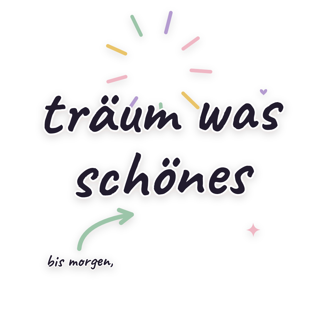 Sticker: bis morgen, träum was schönes