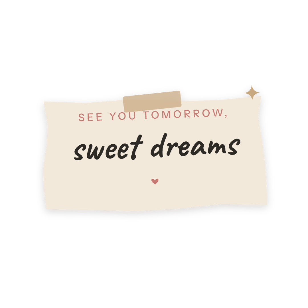 Sticker: see you tomorrow, sweet dreams