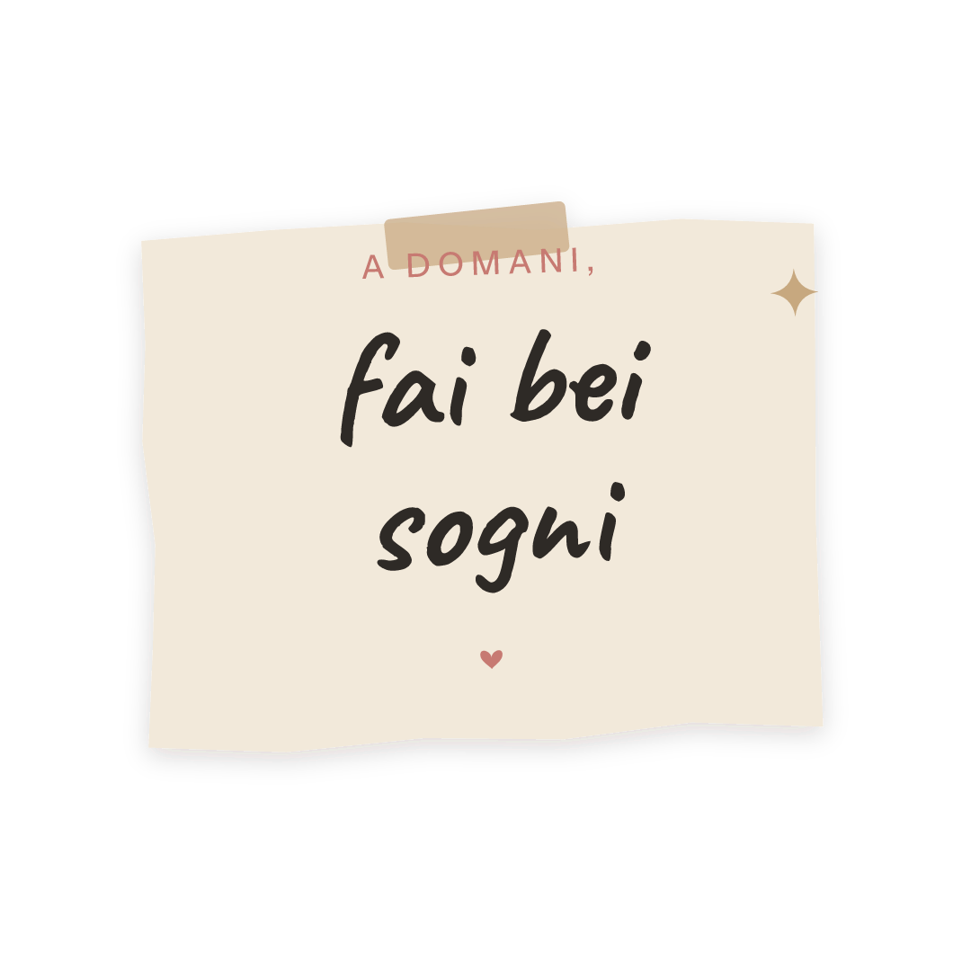 Sticker: a domani, fai bei sogni